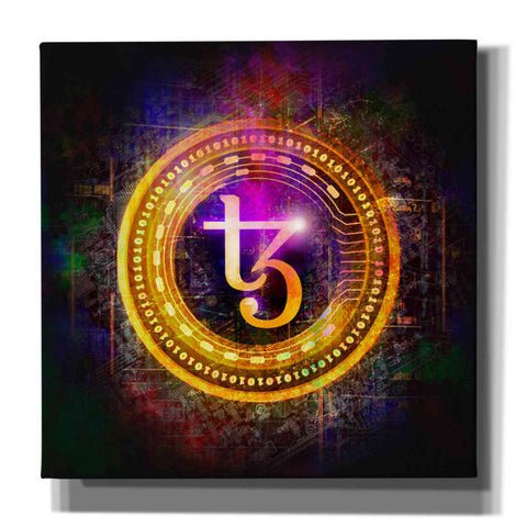 Image of 'Tezos Crypto Halo' by Epic Portfolio Giclee Canvas Wall Art
