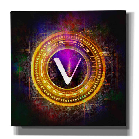 Image of 'Vechain Crypto Halo' by Epic Portfolio Giclee Canvas Wall Art