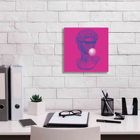 Image of 'Michelangelos Pixel David' by Epic Portfolio, Canvas Wall Art,12x12