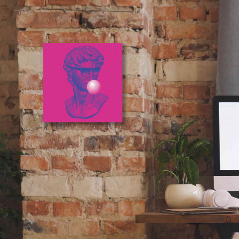 Image of 'Michelangelos Pixel David' by Epic Portfolio, Canvas Wall Art,12x12