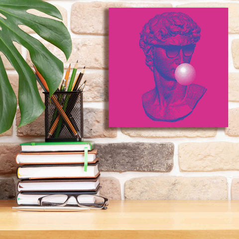 Image of 'Michelangelos Pixel David' by Epic Portfolio, Canvas Wall Art,12x12