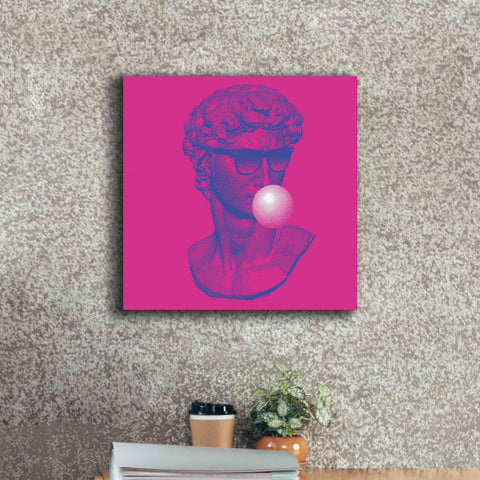 Image of 'Michelangelos Pixel David' by Epic Portfolio, Canvas Wall Art,18x18