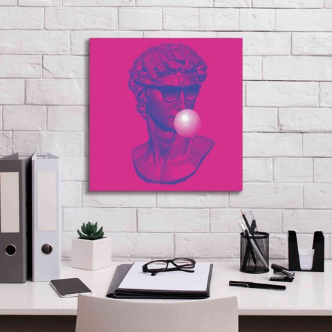 Image of 'Michelangelos Pixel David' by Epic Portfolio, Canvas Wall Art,18x18