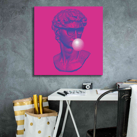 Image of 'Michelangelos Pixel David' by Epic Portfolio, Canvas Wall Art,26x26