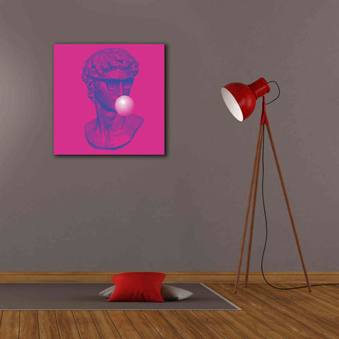 Image of 'Michelangelos Pixel David' by Epic Portfolio, Canvas Wall Art,26x26