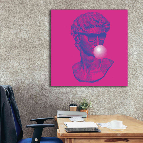 Image of 'Michelangelos Pixel David' by Epic Portfolio, Canvas Wall Art,37x37