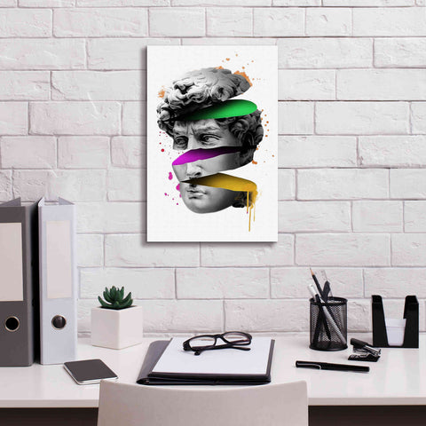 Image of 'Michelangelo David Sliced' by Epic Portfolio, Canvas Wall Art,12x18