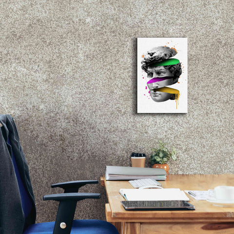 Image of 'Michelangelo David Sliced' by Epic Portfolio, Canvas Wall Art,12x18