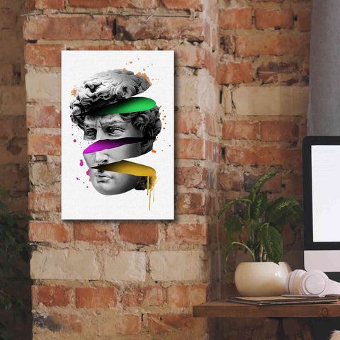 Image of 'Michelangelo David Sliced' by Epic Portfolio, Canvas Wall Art,12x18