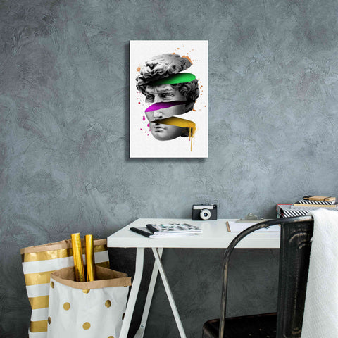 Image of 'Michelangelo David Sliced' by Epic Portfolio, Canvas Wall Art,12x18
