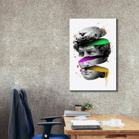Image of 'Michelangelo David Sliced' by Epic Portfolio, Canvas Wall Art,26x40