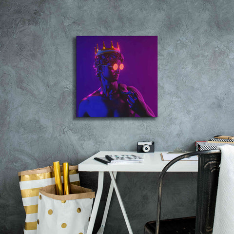 Image of 'Michelangelo Bitcoin David' by Epic Portfolio, Canvas Wall Art,18x18