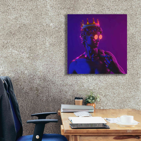 Image of 'Michelangelo Bitcoin David' by Epic Portfolio, Canvas Wall Art,26x26