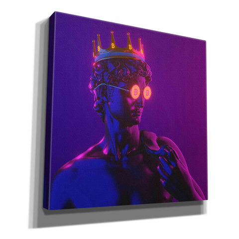Image of 'Michelangelo Bitcoin David' by Epic Portfolio, Canvas Wall Art
