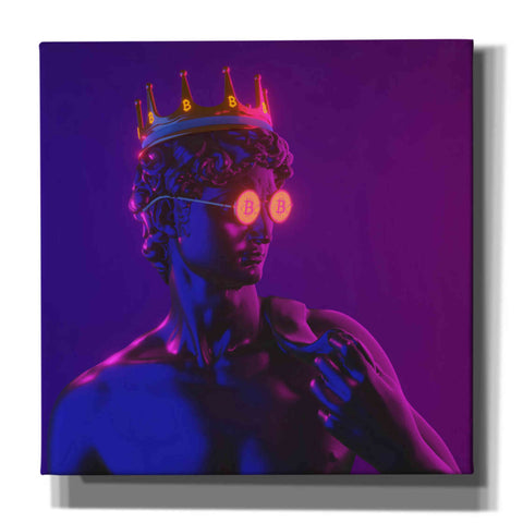 Image of 'Michelangelo Bitcoin David' by Epic Portfolio, Canvas Wall Art