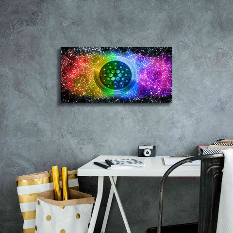 Image of 'Ada Cardano Crypto Constalation' by Epic Portfolio, Giclee Canvas Wall Art,24x12