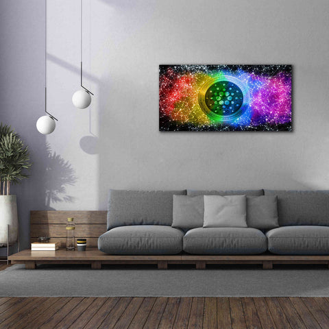 Image of 'Ada Cardano Crypto Constalation' by Epic Portfolio, Giclee Canvas Wall Art,60x30