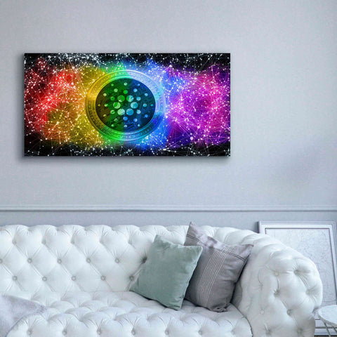 Image of 'Ada Cardano Crypto Constalation' by Epic Portfolio, Giclee Canvas Wall Art,60x30