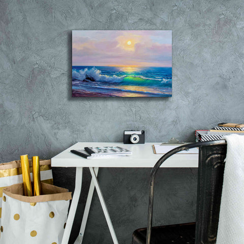 Image of 'Bali Sunset' by Epic Portfolio, Giclee Canvas Wall Art,18x12