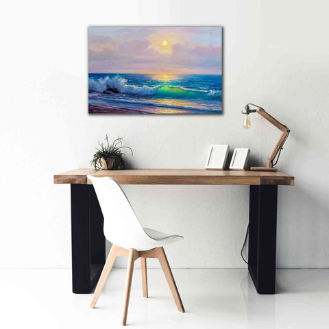Image of 'Bali Sunset' by Epic Portfolio, Giclee Canvas Wall Art,40x26