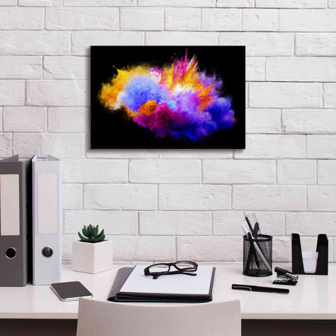 Image of 'Colorful Eruption ' by Epic Portfolio, Giclee Canvas Wall Art,18x12