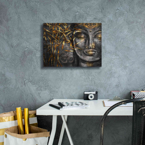 Image of 'Golden Budha' by Epic Portfolio, Giclee Canvas Wall Art,16x12