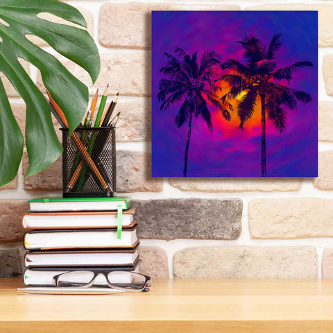 Image of 'Good Night Florida' by Epic Portfolio, Giclee Canvas Wall Art,12x12