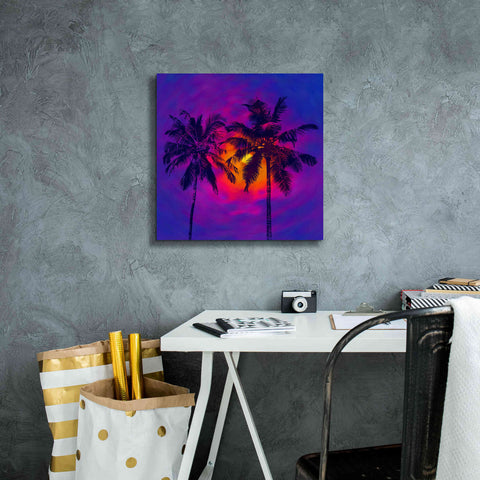 Image of 'Good Night Florida' by Epic Portfolio, Giclee Canvas Wall Art,18x18
