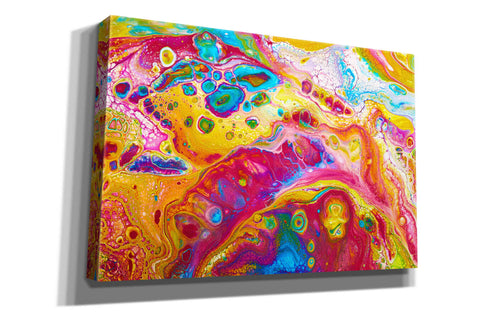 Image of 'Liquid Pour Yellow' by Epic Portfolio, Giclee Canvas Wall Art