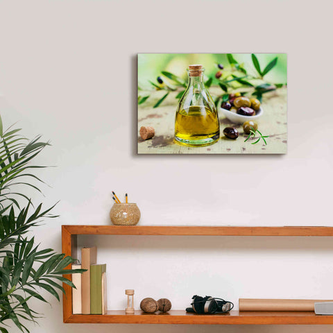 Image of 'Mama's Kitchen - Olive Oil' by Epic Portfolio, Giclee Canvas Wall Art,18x12
