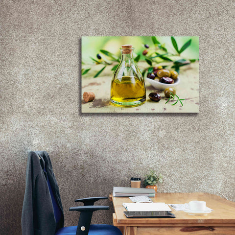 Image of 'Mama's Kitchen - Olive Oil' by Epic Portfolio, Giclee Canvas Wall Art,40x26