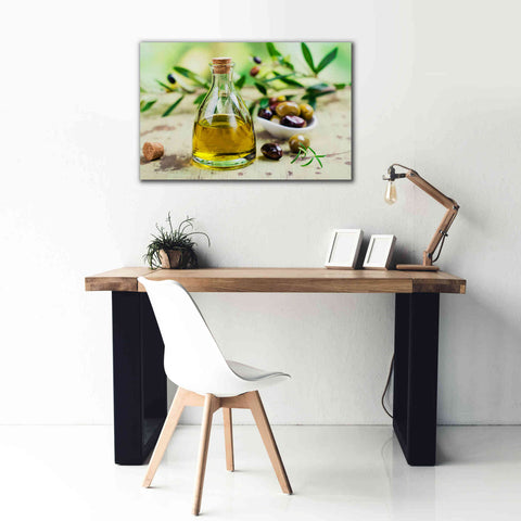 Image of 'Mama's Kitchen - Olive Oil' by Epic Portfolio, Giclee Canvas Wall Art,40x26