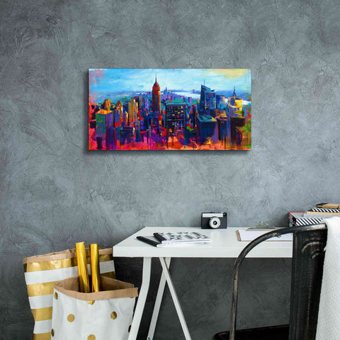 Image of 'New York Color' by Epic Portfolio, Giclee Canvas Wall Art,24x12