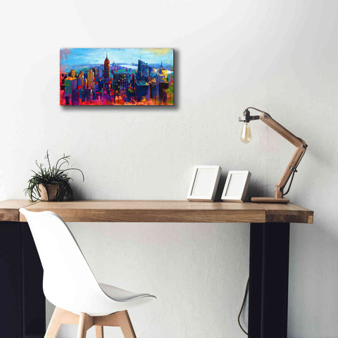 Image of 'New York Color' by Epic Portfolio, Giclee Canvas Wall Art,24x12
