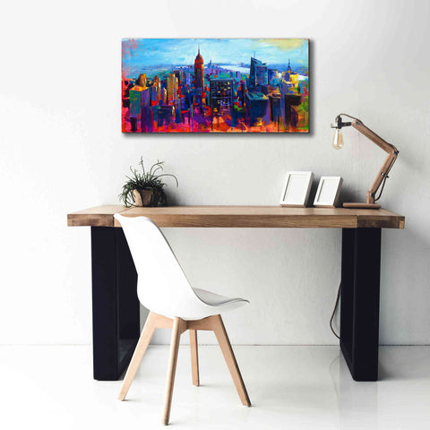 Image of 'New York Color' by Epic Portfolio, Giclee Canvas Wall Art,40x20