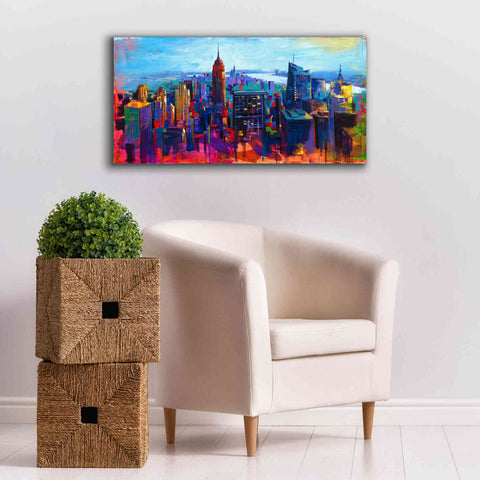 Image of 'New York Color' by Epic Portfolio, Giclee Canvas Wall Art,40x20