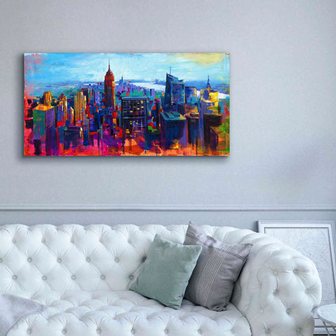 Image of 'New York Color' by Epic Portfolio, Giclee Canvas Wall Art,60x30