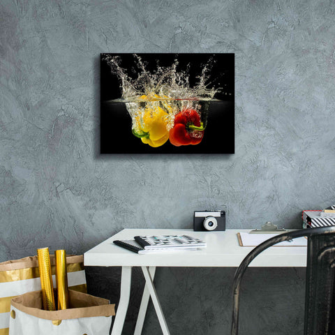 Image of 'Pepper Splash' by Epic Portfolio, Giclee Canvas Wall Art,16x12