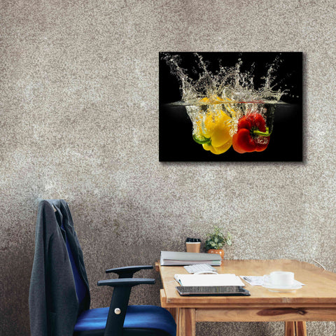 Image of 'Pepper Splash' by Epic Portfolio, Giclee Canvas Wall Art,34x26