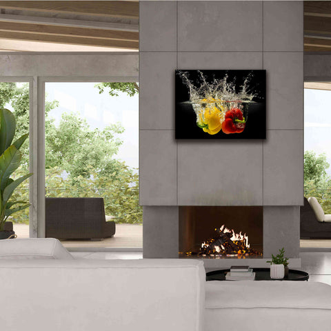Image of 'Pepper Splash' by Epic Portfolio, Giclee Canvas Wall Art,34x26