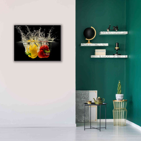 Image of 'Pepper Splash' by Epic Portfolio, Giclee Canvas Wall Art,34x26