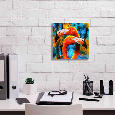 Image of 'The Lost Flamingos ' by Epic Portfolio, Giclee Canvas Wall Art,12x12