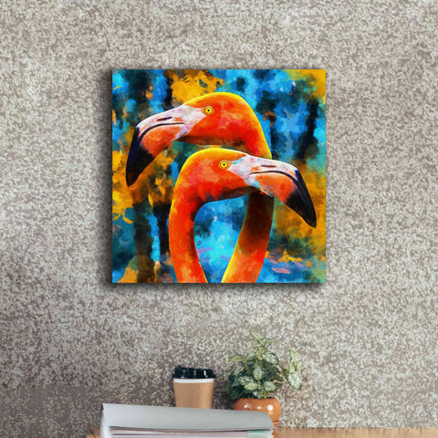 Image of 'The Lost Flamingos ' by Epic Portfolio, Giclee Canvas Wall Art,18x18
