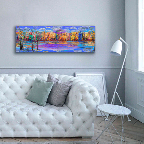 Image of 'Trippy Amsterdam' by Epic Portfolio, Giclee Canvas Wall Art,60x20