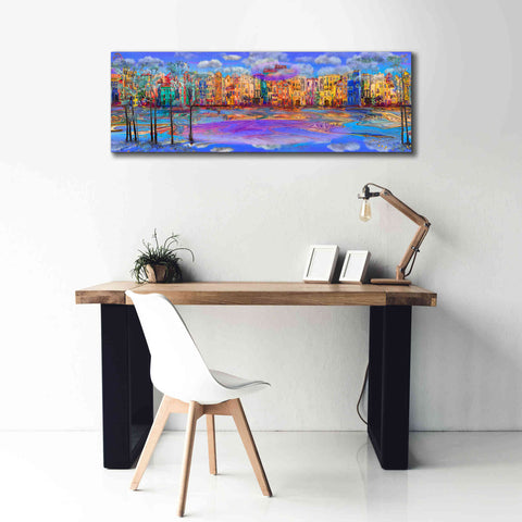 Image of 'Trippy Amsterdam' by Epic Portfolio, Giclee Canvas Wall Art,60x20