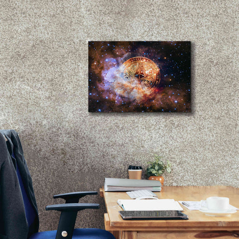 Image of 'Ethereum Nebula' by Epic Portfolio, Giclee Canvas Wall Art,26x18