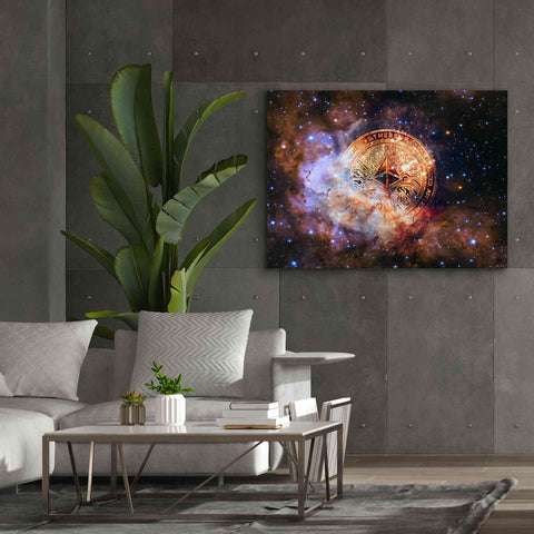 Image of 'Ethereum Nebula' by Epic Portfolio, Giclee Canvas Wall Art,54x40