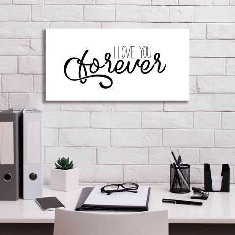 Image of 'I Love You Forever' by Epic Portfolio, Giclee Canvas Wall Art,24x12