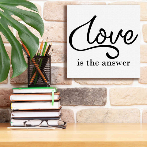 Image of 'Love Is The Answer' by Epic Portfolio, Giclee Canvas Wall Art,12x12