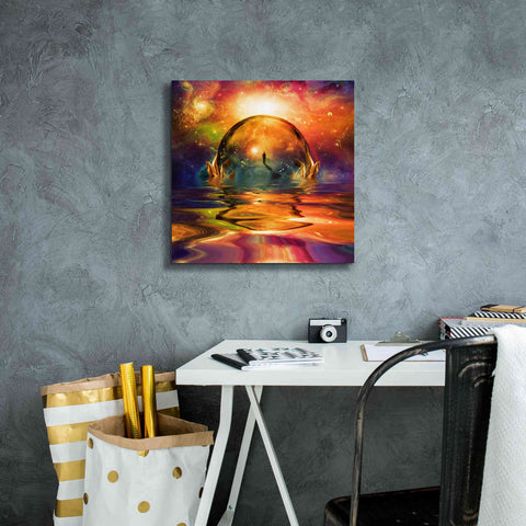 Image of 'Liquid Galaxy' by Epic Portfolio, Giclee Canvas Wall Art,18x18